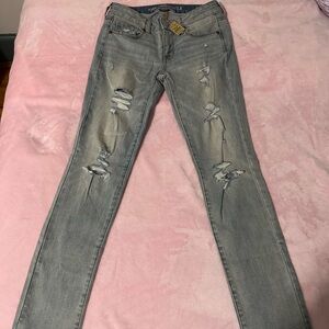 Stylish Distressed Blue Jeans